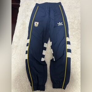 Adidas Women’s Navy Track Pants with Yellow Trim